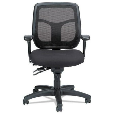 UPC: 0669245993852 | Eurotech Apollo Multi-Function Mesh Task Chair Silver Fabric Seat/Silver Mesh Back MFT945SL