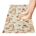 thumbnail image 5 of Dailycode Corgi and Red Flower Bathroom Rugs Non Slip Absorbent Soft Plush Quick Dry Bath Mat, 39"x20", 5 of 8