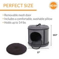 thumbnail image 3 of K&H Pet Products Mod Capsule Soft-Sided Pet Carrier for Cats Classy Gray 17 X 17 X 15.5 Inches, 3 of 9