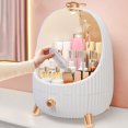 thumbnail image 4 of Coofit Makeup Organizer Plastic Portable - LED Cosmetic Holder Large Makeup Drawer Box, 4 of 10