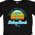 thumbnail image 4 of Inktastic Summer Enjoy the Sunshine Delray Beach Florida in Blue Boys or Girls Long Sleeve Baby Bodysuit, 4 of 5