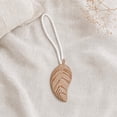 thumbnail image 5 of Magnetic Wooden Leaf Curtain Tieback - Natural, 5 of 8