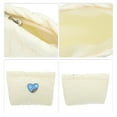 thumbnail image 3 of 1 Pc Bolsa de Maquillaje en Forma de Corazón para Mujeres, Duradera, Ideal para Vacaciones, Camping, Gimnasio y Viajes, Color Beige, Poliéster, 3 of 3