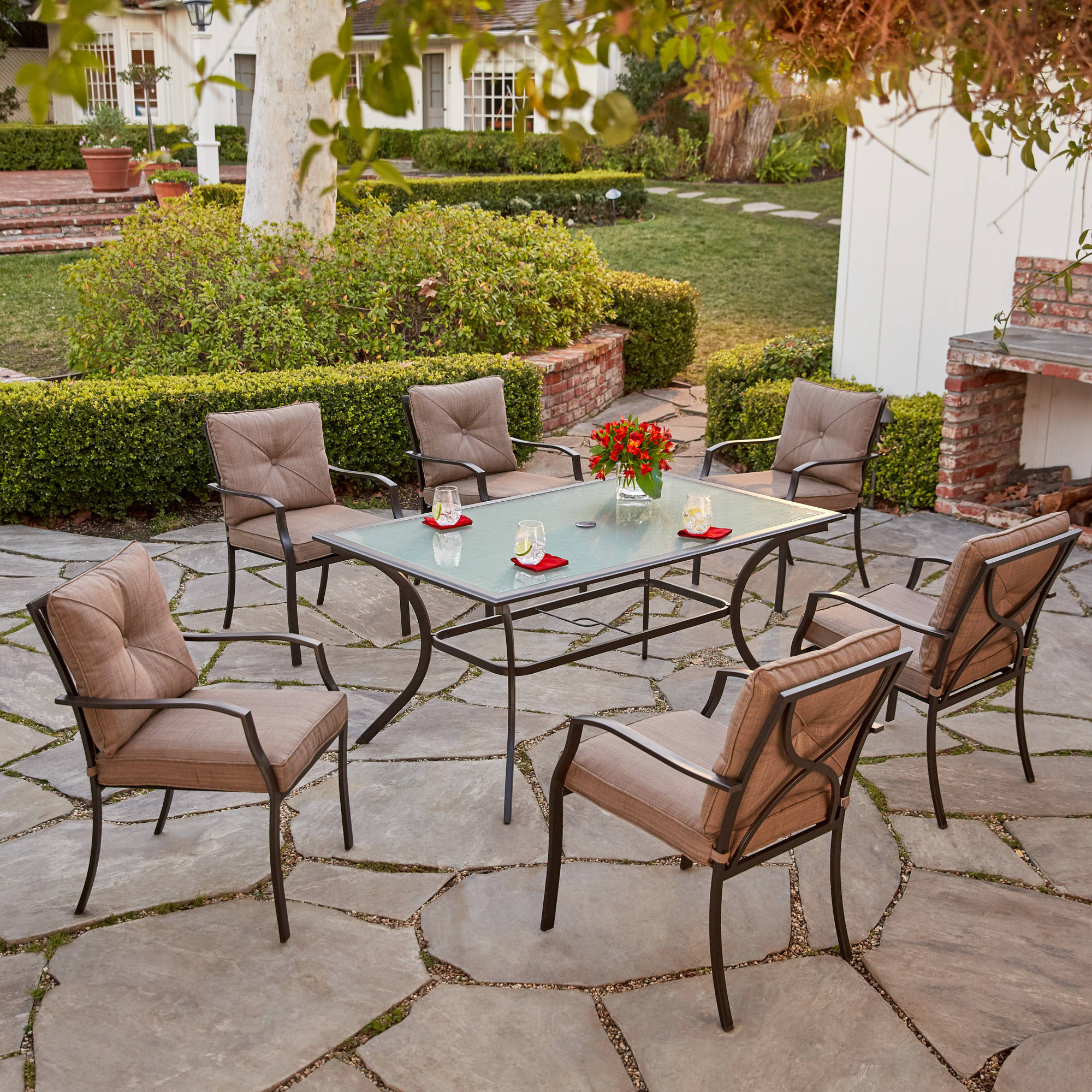 Hanover Palm Bay 7-Piece Outdoor Dining Set