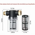 thumbnail image 5 of Garden Hose Filter Pressure Washer Inlet Water Inline Filter For Sediment Us, 5 of 6