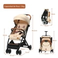 thumbnail image 2 of Cochecito de Bebé Costway Plegable con Marco de Aluminio Ligero Beige 41 x 72 x 96,5 cm, 2 of 10