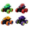 thumbnail image 3 of Blukids Friction Powered Toy Trucks, No Batteries Needed Stunt Cars 360° Rotating All Terrain Vehicles(YYD), 3 of 3
