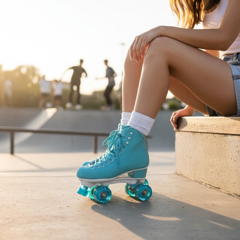 Women Adjustable Sizes Quad Roller Derby Skates – Indoor & Outdoor