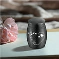 thumbnail image 7 of 1Set Small Keepsake Urn Mini Cremation Urns Ashes Holder Butterfly Heart Miniature Burial Funeral Container Jar Engraving Stainless Steel for Human Family Friends Memorial Black 1.57x1.18Inch, 7 of 7