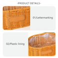 thumbnail image 6 of Daiosportswear Rattan Flower Basket,Handmade Wicker Woven Wedding Basket with Handle Rustic Style Basket Flower Girl Baskets for Wedding Home Party Photography DIY, 6 of 6