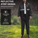 thumbnail image 2 of Ropa abrigo lluvia con anti-Tormenta reflectante para hombres (l), 2 of 9