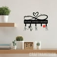 thumbnail image 5 of Craftnamesign Custom Infinity Heart Metal Key Holder, Metal Coat Rack, Metal Key Hanger, 5 of 5