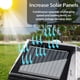 thumbnail image 5 of Luz solar, luces de seguridad con sensor de movimiento, lámpara de pared con luz de inducción del cuerpo humano IP65, energía solar para patio, jardín, patio, monitor deportivo., 5 of 9