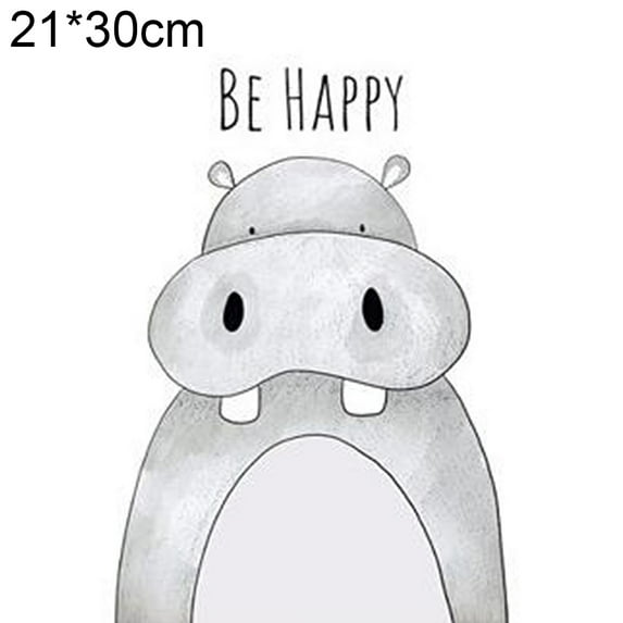 Decorative Painting Animal Print Picture Hone Bedroom DIY Living Room Decoration Kids Baby Frameless Posters Art Cartoon