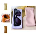 thumbnail image 1 of Glasses Case Space-saving Anti-scratch Care Soft Portable Glasses Protective Cover for Trip, 1 of 8