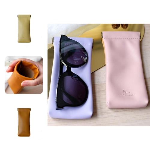 Glasses Case Space-saving Anti-scratch Care Soft Portable Glasses Protective Cover for Trip