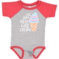 thumbnail image 3 of Inktastic All You Need is Ice Cream with Ice Cream Cone Boys or Girls Baby Bodysuit, 3 of 5