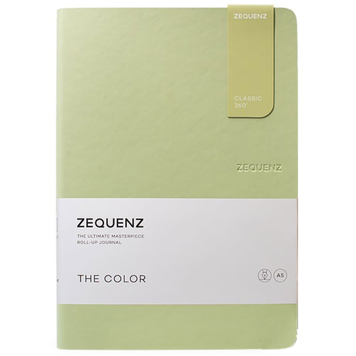 Zequenz Classic 360 The Color A5 Notebook, Ruled, Olive Zequenz Classic 360 The Color A5 Notebook, Ruled, Olive