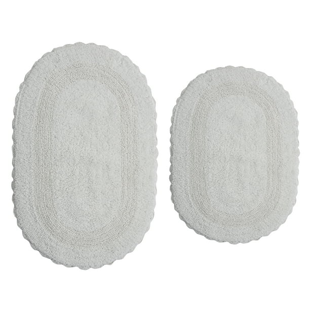 Better Homes & Gardens Cotton Crochet Edge Bath Rug Set, 2 Piece