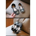thumbnail image 2 of Kids Little Girls Sandals Size 1-9T Toddler Princess Sandals Wedding Party Shoes Sequins Glitter Sandals,Black,Todlder-2 Years, 2 of 5