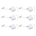 thumbnail image 1 of Uxcell Cuerda Retráctil de Control Remoto (3.3ft / 1M, Blanca)(6 Conjuntos) Lanyard de Seguridad para Control Remoto con Candado Ajustable, Adecuado para Televisores y Tabletas, 1 of 6
