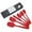Red, variant on Kitchen Utensils Set Spatula Set 6 Packs Food Grade Kitchen Utensils with Brush Heat Rubber Spatula for Scraping Baking Cooking Mixing Kitchen Utensil Set,Cooking Utensils Set