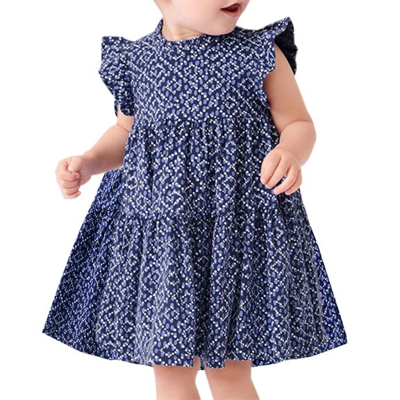 Vedolay Summer Dress Girl's Spaghetti Strap Cami Bodycon Mini Dress Summer Sleeveless Ruched Short Slim Pencil Dresses,Dark Blue 4-5Years