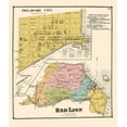 thumbnail image 2 of Beers 15x17 Black Ornate Wood Framed with Double Matting Museum Art Print Titled - Delaware City, Red Lion Delaware Landowner, 2 of 4