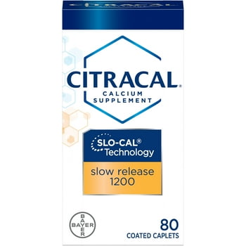 Citracal Slow Release 1200 Calcium With  D3, Cets, 80 Count
