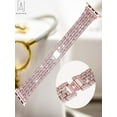 thumbnail image 4 of Gustave Bling Bracelet Bands Apple Watch Band 42mm 44mm Replacement Diamond Rhinestone Wristband Strap Compatible with iWatch Series SE 8 7 6 5 4 3 2 1 "Pink", 4 of 9