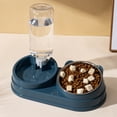 thumbnail image 6 of SHENGXINY Cat Bowls Set - 2 in 1 Pet Feeding Water Bowl, All-in-One Food Water Feeder for Dogs and Cats Blue 11x5.63x2.95in, 6 of 6