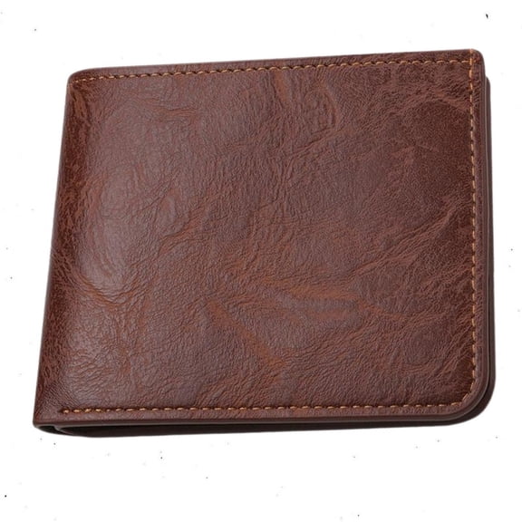 Havilah Men’s Wallet Leather Short Money Clip Purse with Driver License Holder Light Brown