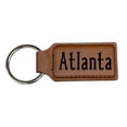 thumbnail image 2 of Keychain - Rectangle - Atlanta - Leather, 2 of 4