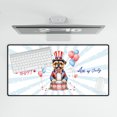 thumbnail image 4 of Happy 4th of July Patriotic Brussels Griffon Marching Band Uniform Balloons Fireworks Desk Mat Full Keyboard Mouse Pad Griff Dog Lover Large Mousepad - 13009, 4 of 5