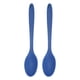 thumbnail image 1 of Cucharas de silicona Uxcell 2 piezas, utensilio de cocina resistente al calor, cuchara de mezcla para cocinar, mezclar, revolver y servir, azul marino, 1 of 6