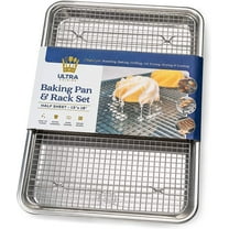 Ultra Cuisine 17.9" x 12.9" Stainless Steel,Aluminum Baking Sheet,