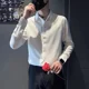 thumbnail image 3 of Camisas para hombre Camisa blanca lisa de manga larga para hombre Ropa popular coreana Trendyol Casual Cosas baratas con estilo coreano Original, 3 of 5