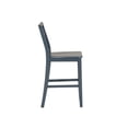 thumbnail image 3 of Linon Nico Sturdy Wood Lattice Back Counter Stool in Crisp Graphite Finish, 3 of 10