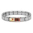 thumbnail image 4 of Hapiship-pulsera de acero inoxidable para hacer joyas, abalorio Original de 9mm de ancho, llave de café y Margarita, amor italiano, DJ094, 4 of 4