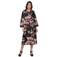 thumbnail image 1 of Moomaya Peignoir en Coton pour Femmes Long Imprimé en Coton Croisé Peignoirs d'Été, 1 of 6