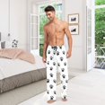 thumbnail image 6 of FORMRS Mens Pajama Pants with Pockets Sleepwear Lounge Bottoms Sizes S-2XL, Black Cartoon Cat Paw, 6 of 7