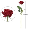 thumbnail image 6 of 17" Artificial Plastic Red Rose, by Coolmade, 6 of 6