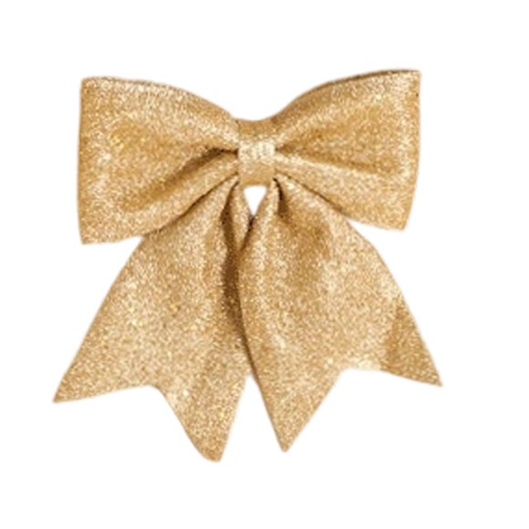 Adornos de lazos, coronas de lentejuelas, lazos decorativos, pajaritas brillantes, lazos decorativos navideños para fiestas en casa