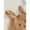 thumbnail image 4 of Inevnen Baby Girl Boy Easter Outfits Newborn Infant Rabbit Romper Corduroy Bunny Ears Jumpsuit Summer Clothes, 4 of 8