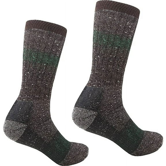 2 Pack Extreme Weather Camo Thermal Socks - Merino Wool Blend Big size Warm Socks - Shoe Size 8-12, Sock Size 10-13