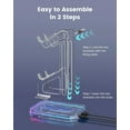 thumbnail image 5 of RGB Gamepad Rack Stand Anti-Scratch Desk Mount Game Controller Rack for PS5 Xbox, 5 of 6