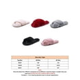 thumbnail image 2 of Women's Fur Slides Fuzzy Furry Slippers Comfort Slip On Sandals Casual Shoes, 2 of 4