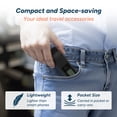 thumbnail image 3 of Travel Inspira Digital Luggage Scale, Large LCD Backlit Display, Portable Hanging Baggage Scale for Travel, 110 lb / 50 kg, Auto-Lock, Battery Included（Black）, 3 of 10