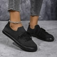 thumbnail image 3 of Womens Knit Low Top Fashion Sneakers Autumn Stretchy Lace up Slip on Walking Flats Casual Shoes, 3 of 7