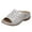 Silver, variant on Mostsola Womens Sandals Boho Flower Hollow Out Wedge Sandals Slip on Shoes Slippers Summer Slides